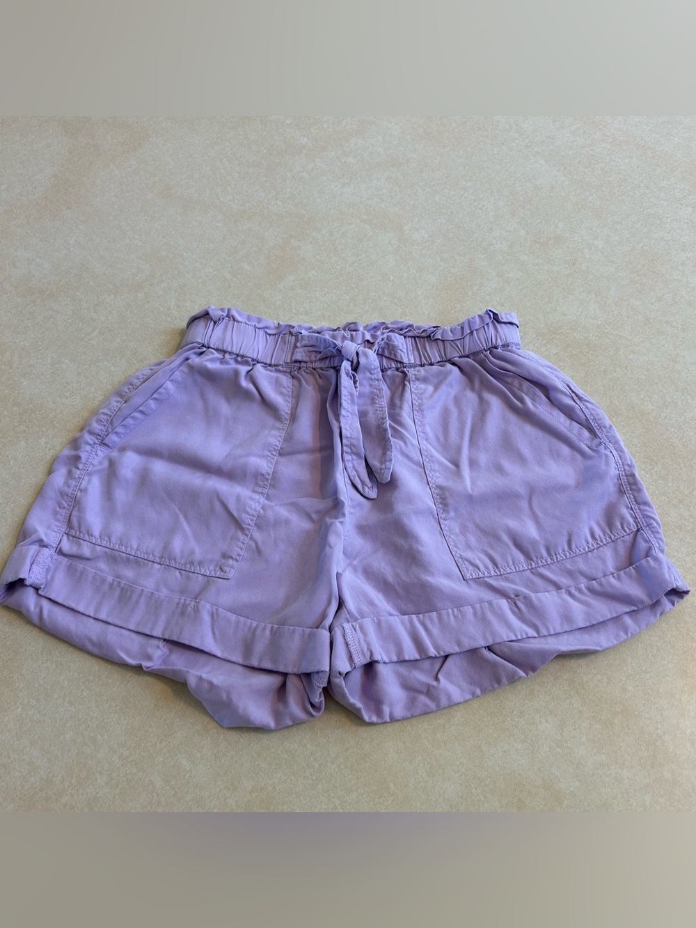Aerie camp shorts purple lavender paperbag S